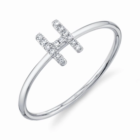 Shy Creation 0.05Ct Diamond Ring - Initial H SC55005347-H
