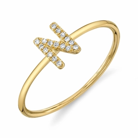 Shy Creation 0.05Ct Diamond Ring - Initial N SC55005348-N