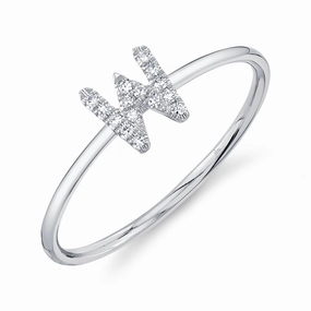 Shy Creation 0.05Ct Diamond Ring - Initial W SC55005347-W