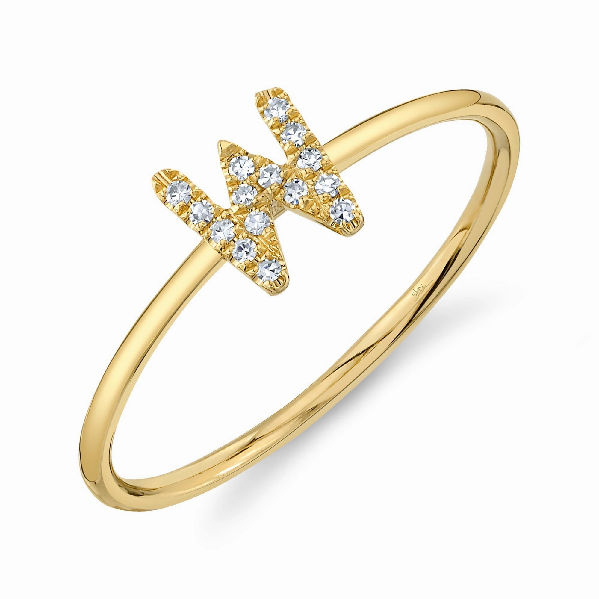 Shy Creation 0.05Ct Diamond Ring - Initial W SC55005348-W