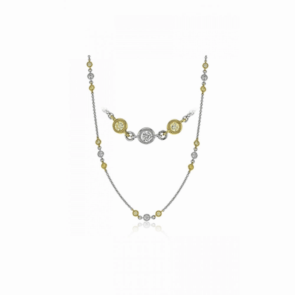 Simon G. 18k Gold Diamond Station Necklace
