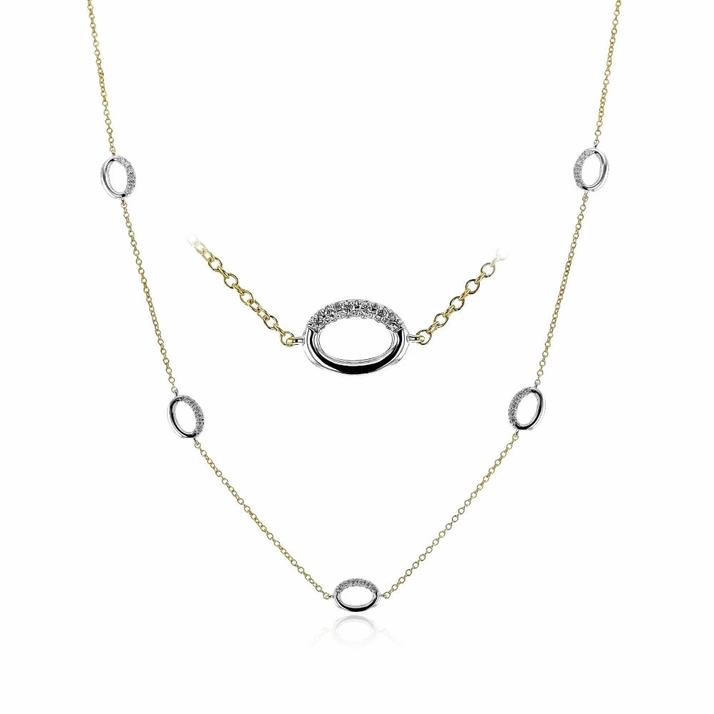 Simon G. 18k Gold Necklace with Diamonds