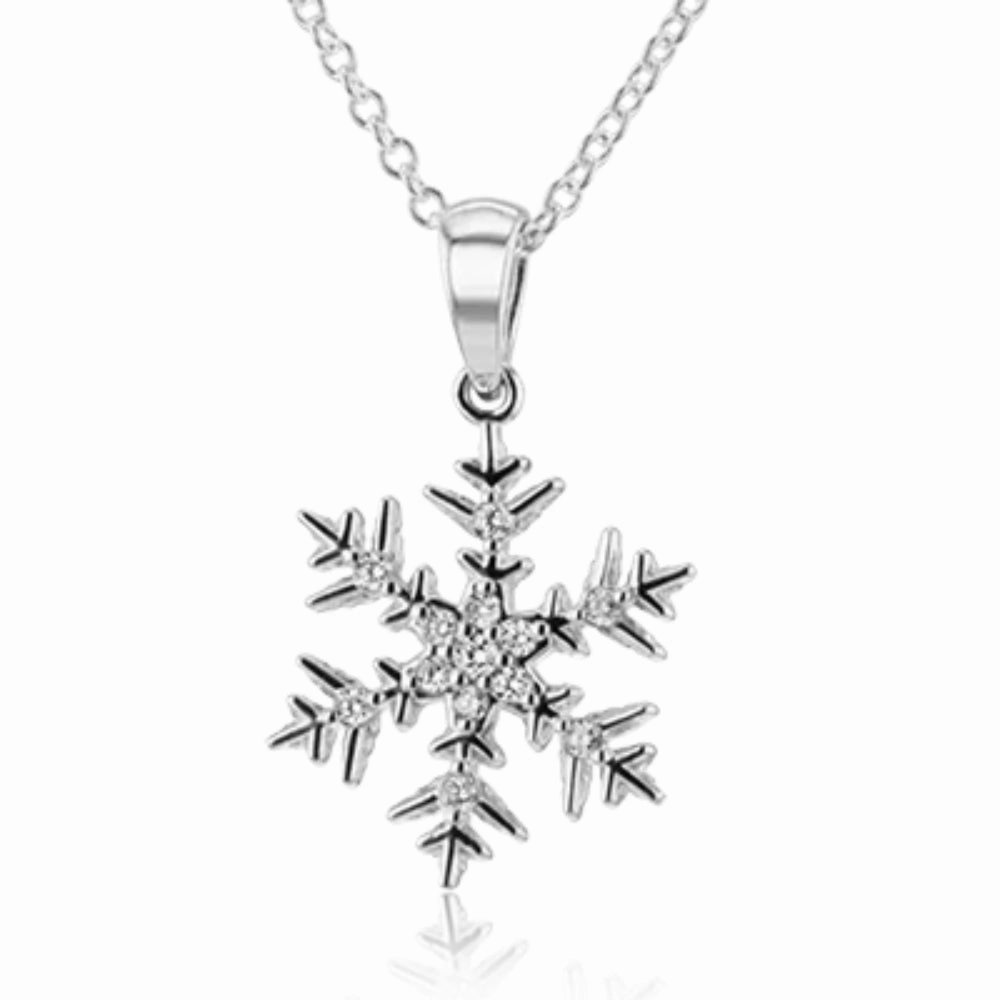 Simon G. 18k Snowflake Pendant with Diamonds