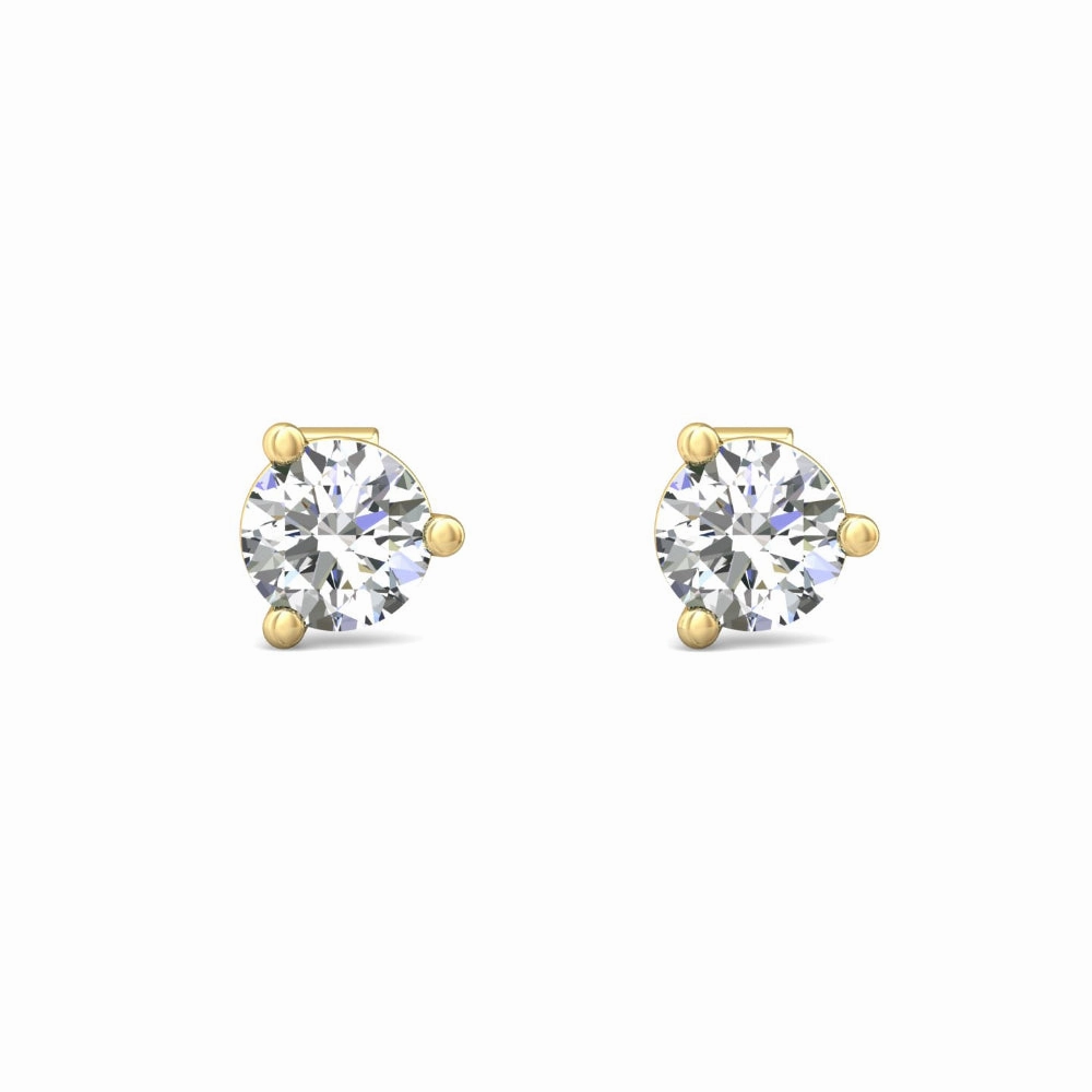 Smyth Diamond Classics 18k Gold Diamond Stud Earrings