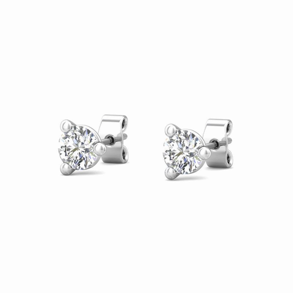 Smyth Diamond Classics 18k Gold Diamond Stud Earrings