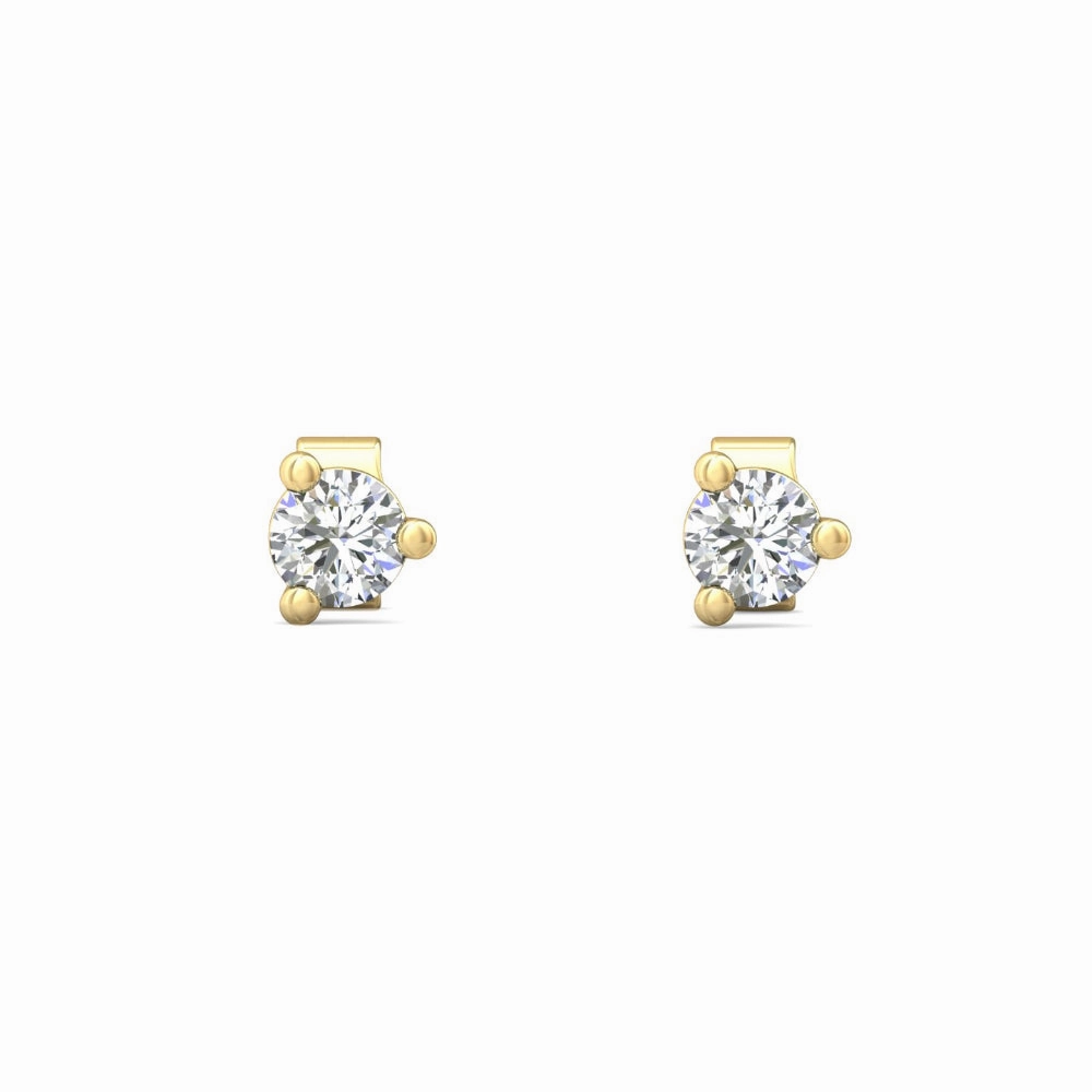 Smyth Diamond Classics 18k Gold Diamond Stud Earrings