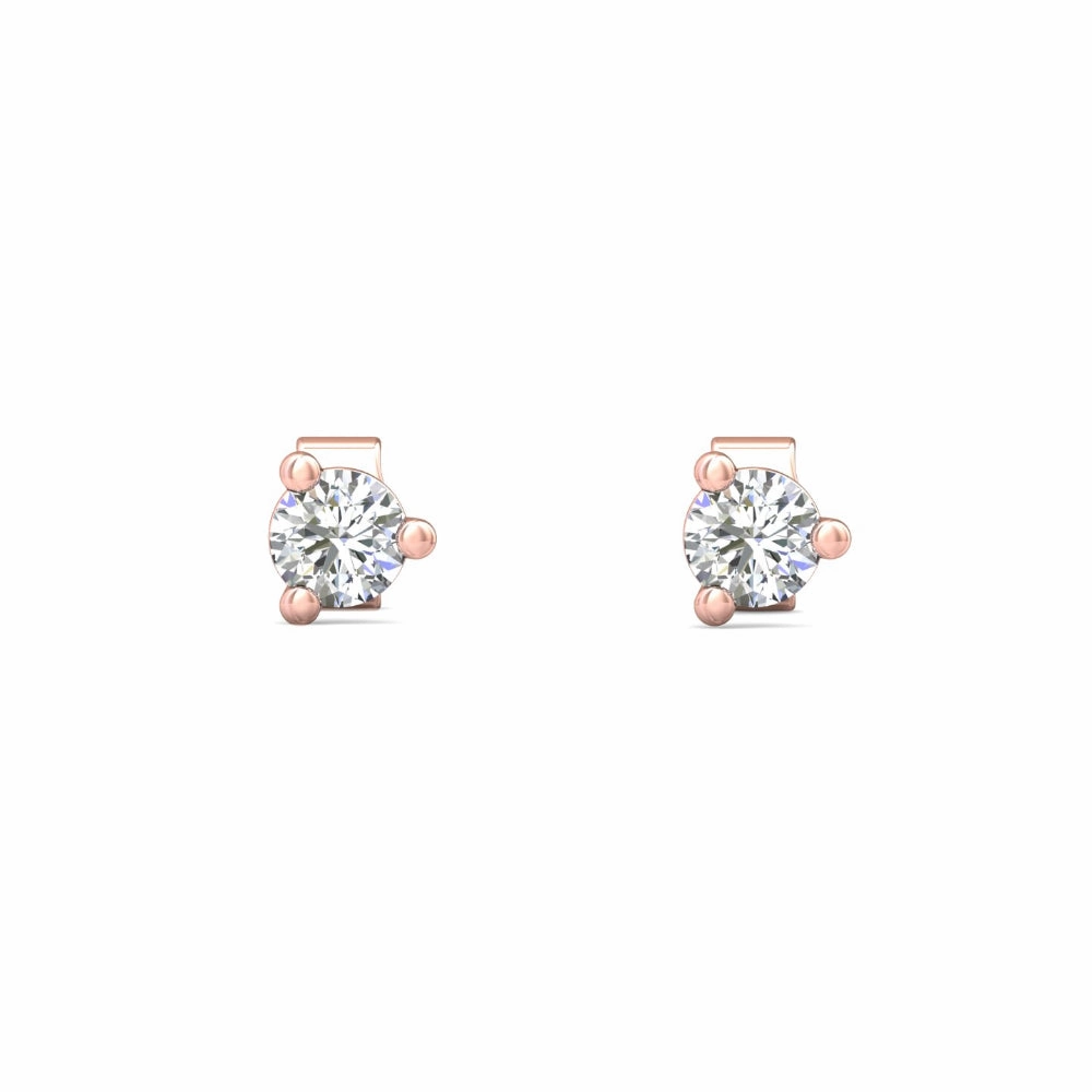 Smyth Diamond Classics 18k Gold Diamond Stud Earrings