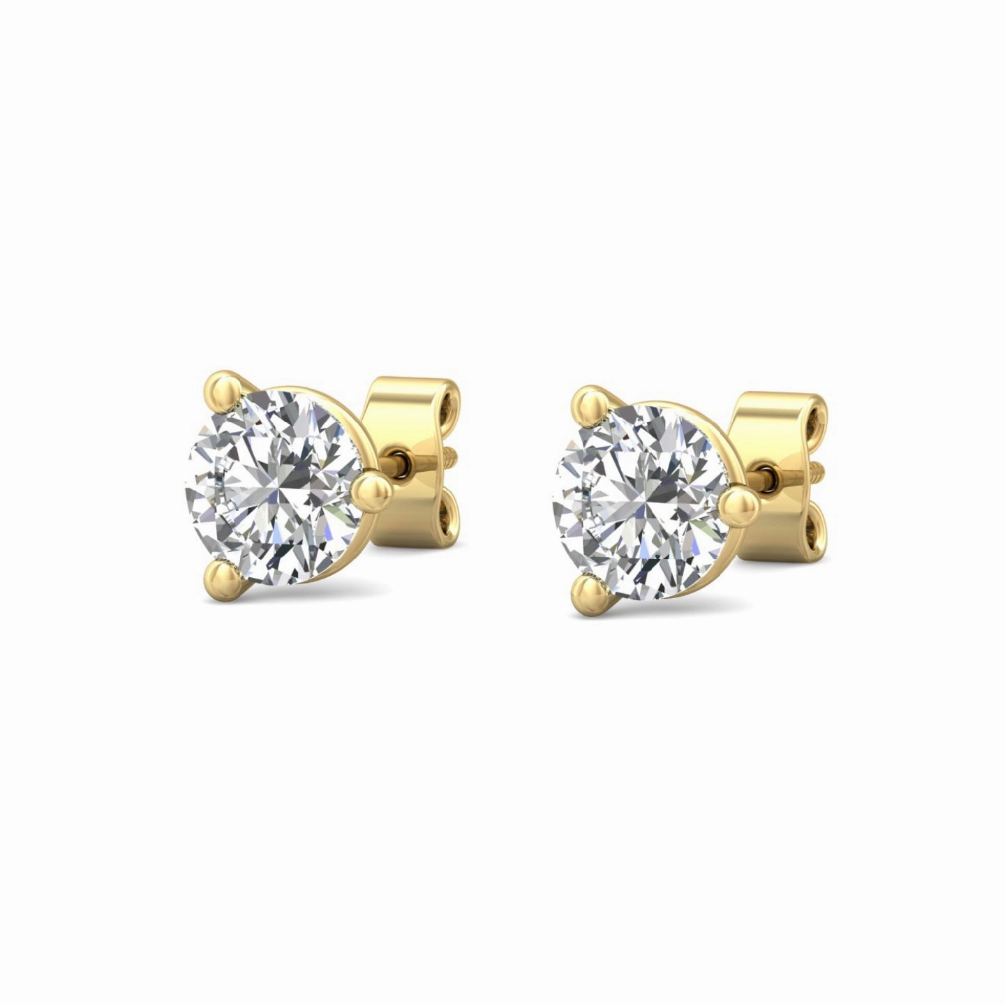 Smyth Diamond Classics 18k Gold Diamond Stud Earrings