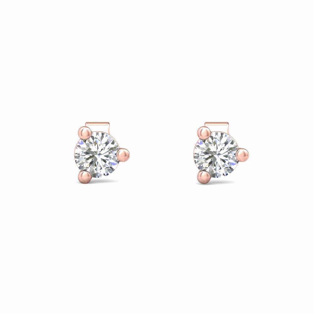 Smyth Diamond Classics 18k Gold Diamond Stud Earrings