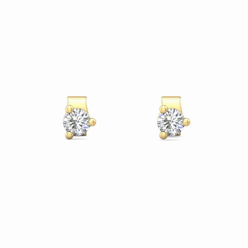 Smyth Diamond Classics 18k Gold Diamond Stud Earrings