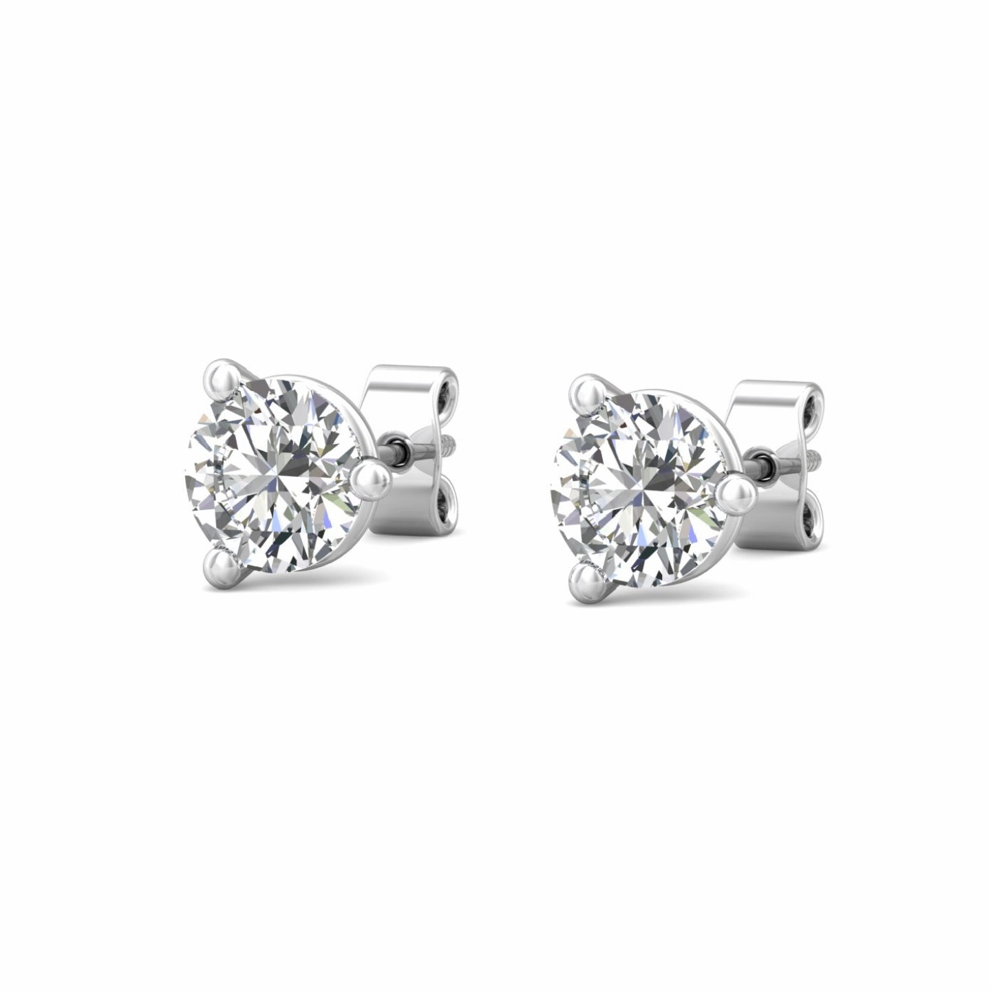 Smyth Diamond Classics 18k Gold Diamond Stud Earrings