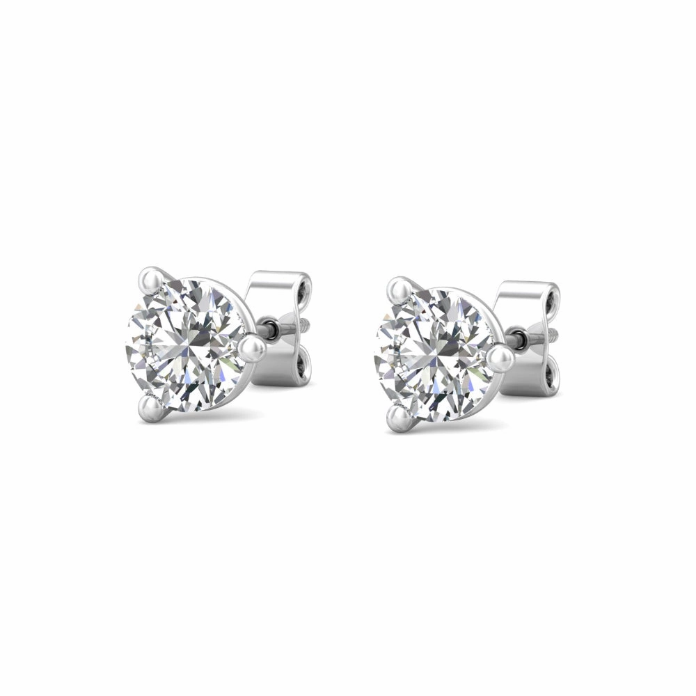 Smyth Diamond Classics 18k Gold Diamond Stud Earrings
