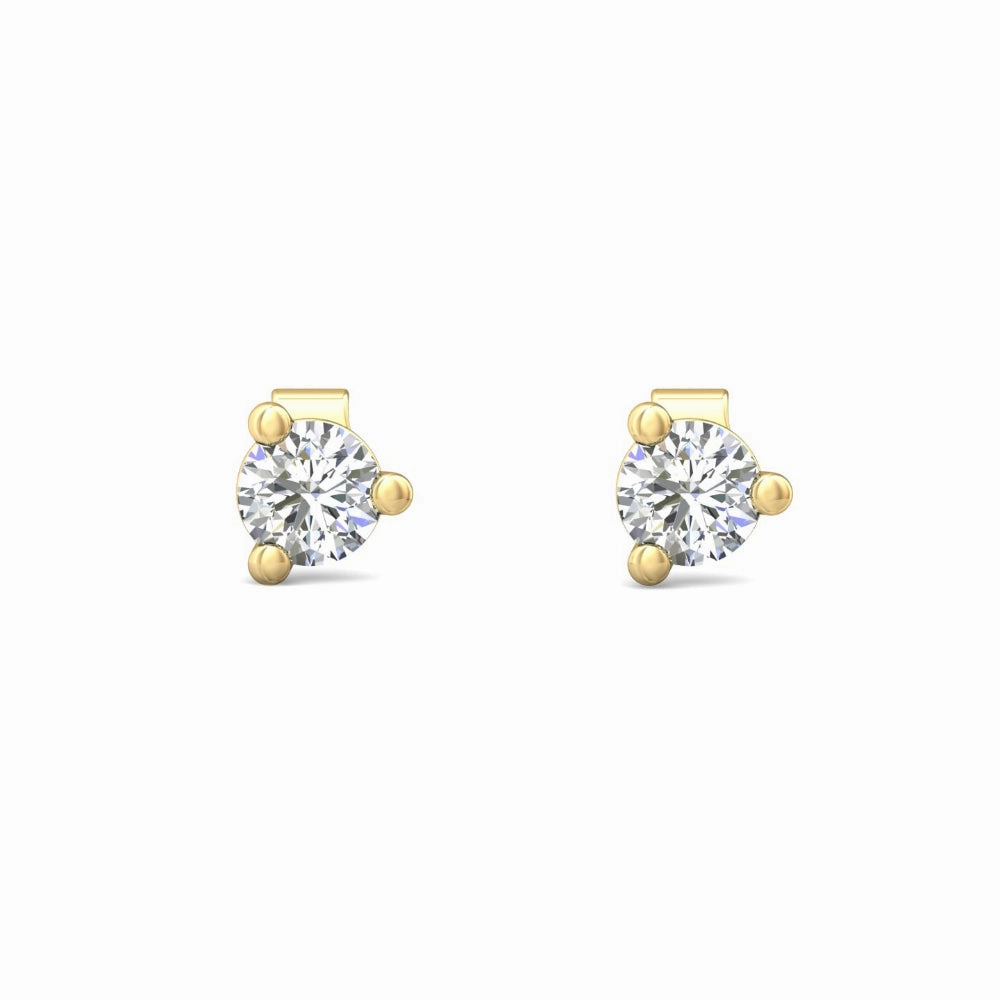 Smyth Diamond Classics 18k Gold Diamond Stud Earrings