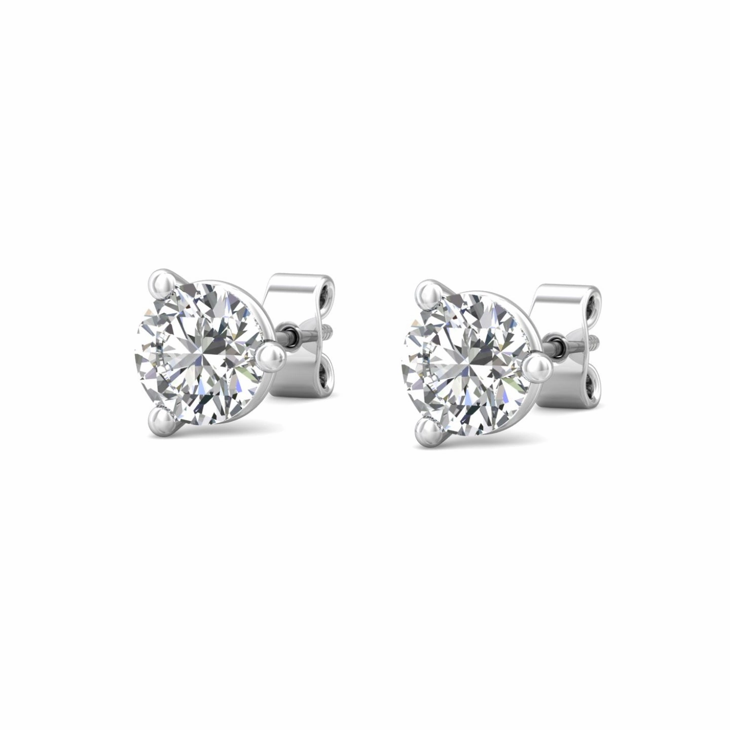 Smyth Diamond Classics 18k Gold Diamond Stud Earrings