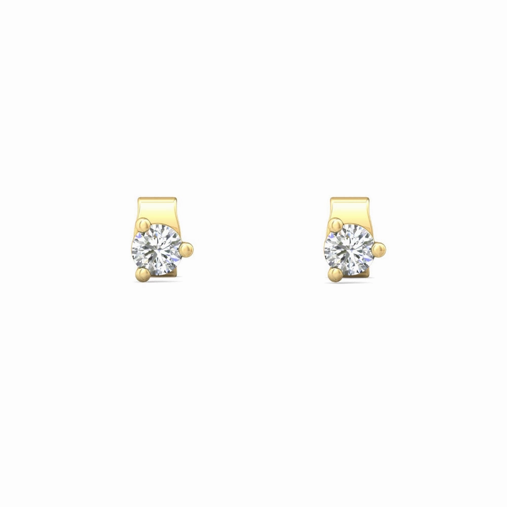 Smyth Diamond Classics 18k Gold Diamond Stud Earrings