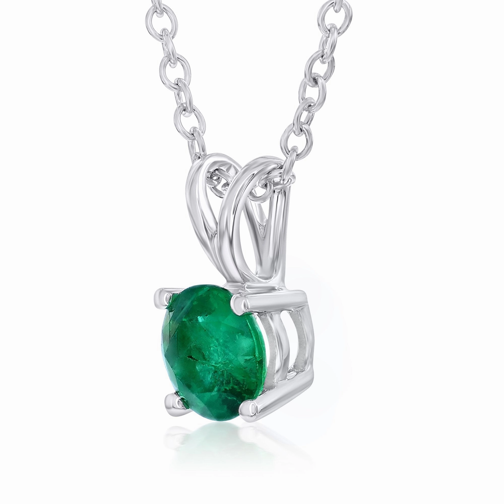 Smyth Jewelers 18k Gold Emerald Pendant Necklace
