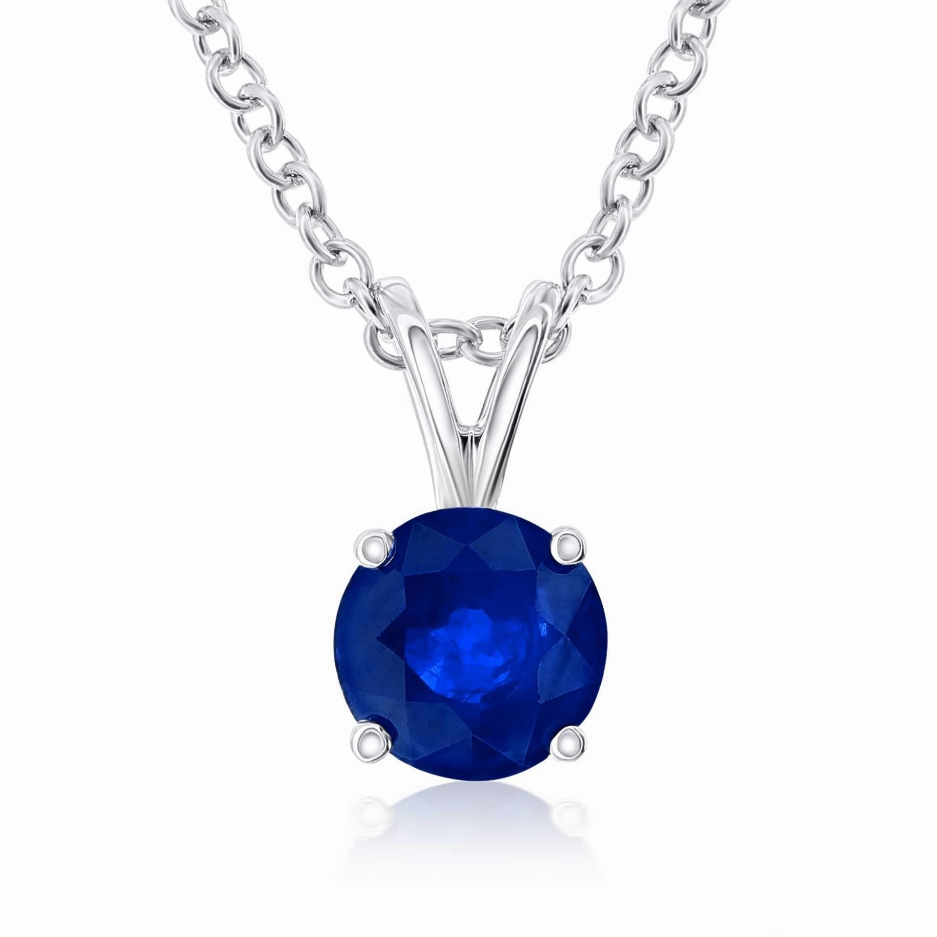Smyth Jewelers 18k Gold Sapphire Pendant Necklace