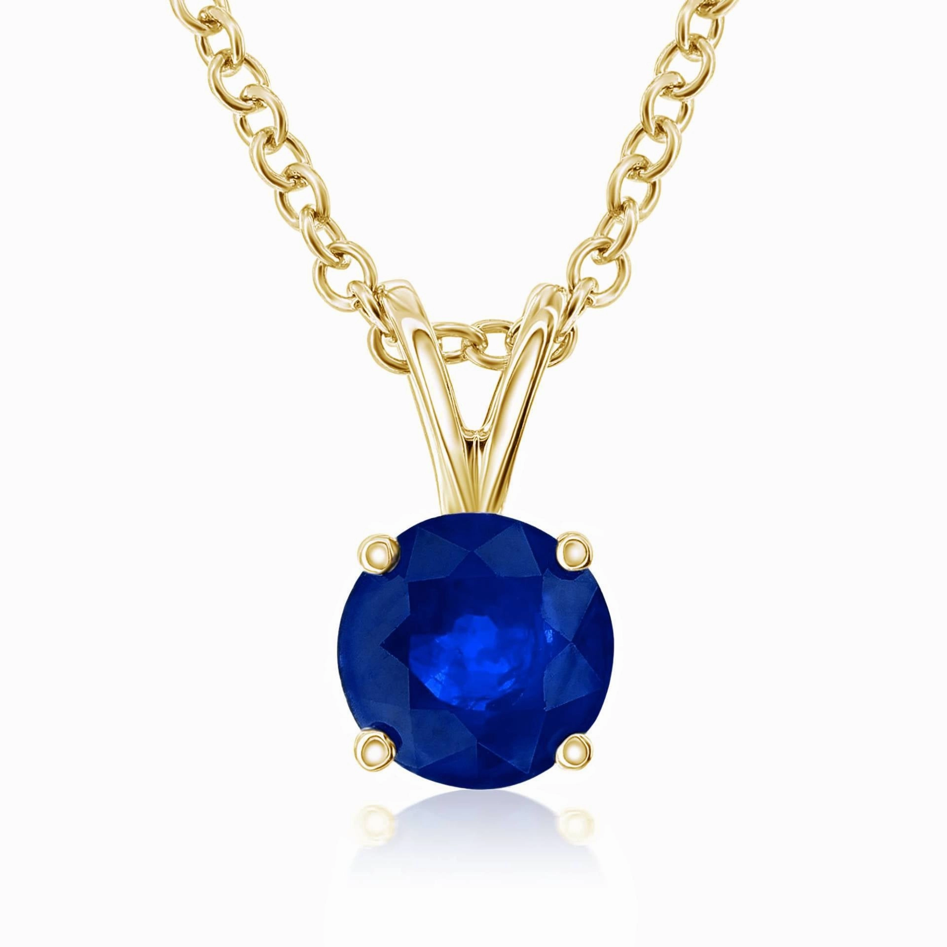 Smyth Jewelers 18k Gold Sapphire Pendant Necklace