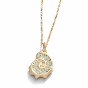Spartina 17" Nautilus Necklace - Sea Foam