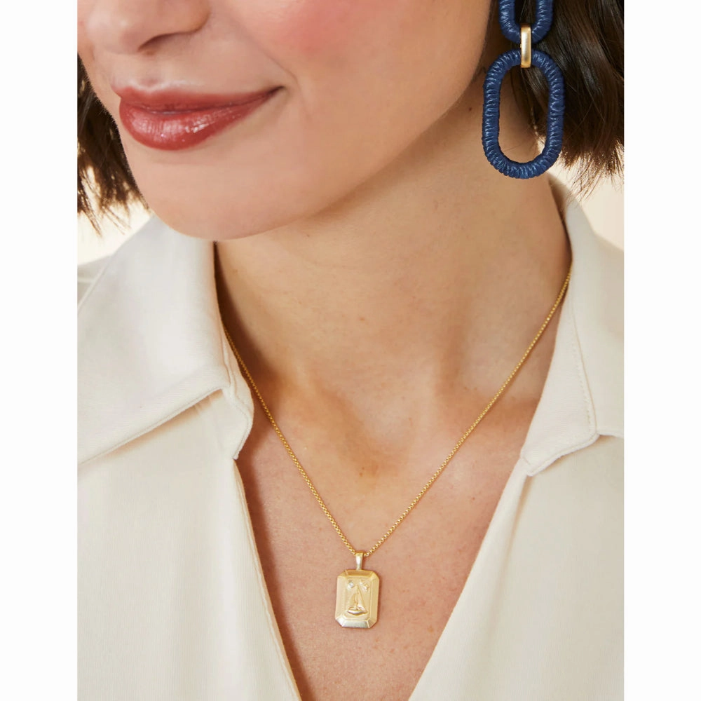 Spartina Little Sailboat 17" Necklace  - White Opal
