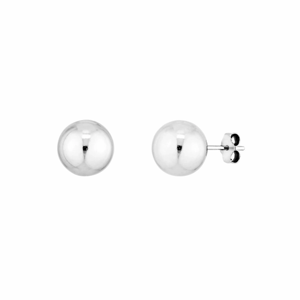 Sterling Silver Ball Stud Earrings