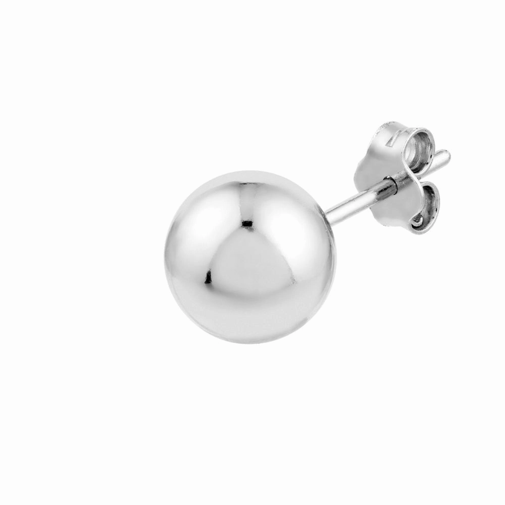 Sterling Silver Ball Stud Earrings