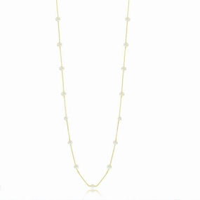 Sterling Silver GP Freshwater Pearls By The Yard Necklace