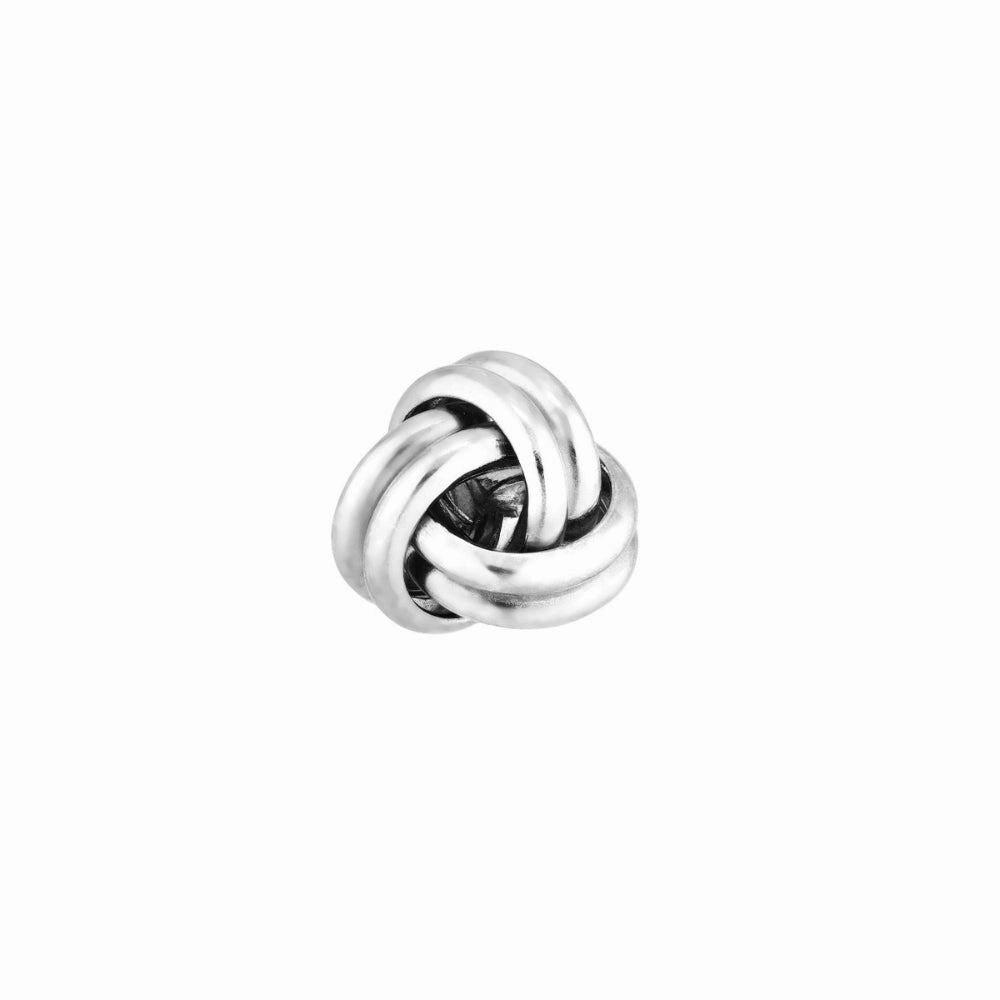 Sterling Silver Large Love Knot Stud Earrings