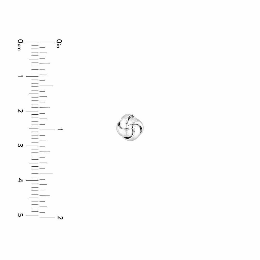 Sterling Silver Love Knot Stud Earrings