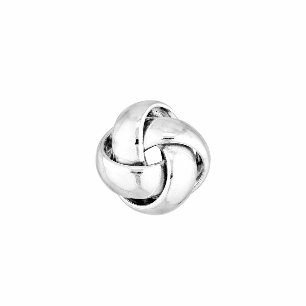 Sterling Silver Love Knot Stud Earrings