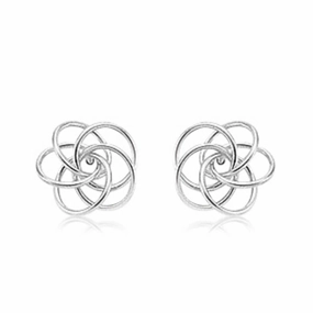 Sterling Silver Love Knot Studs