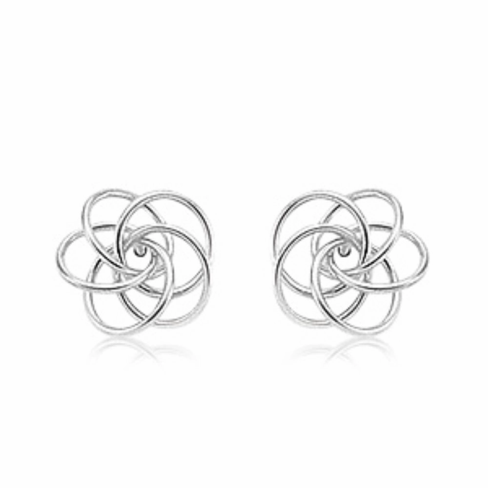 Sterling Silver Love Knot Studs