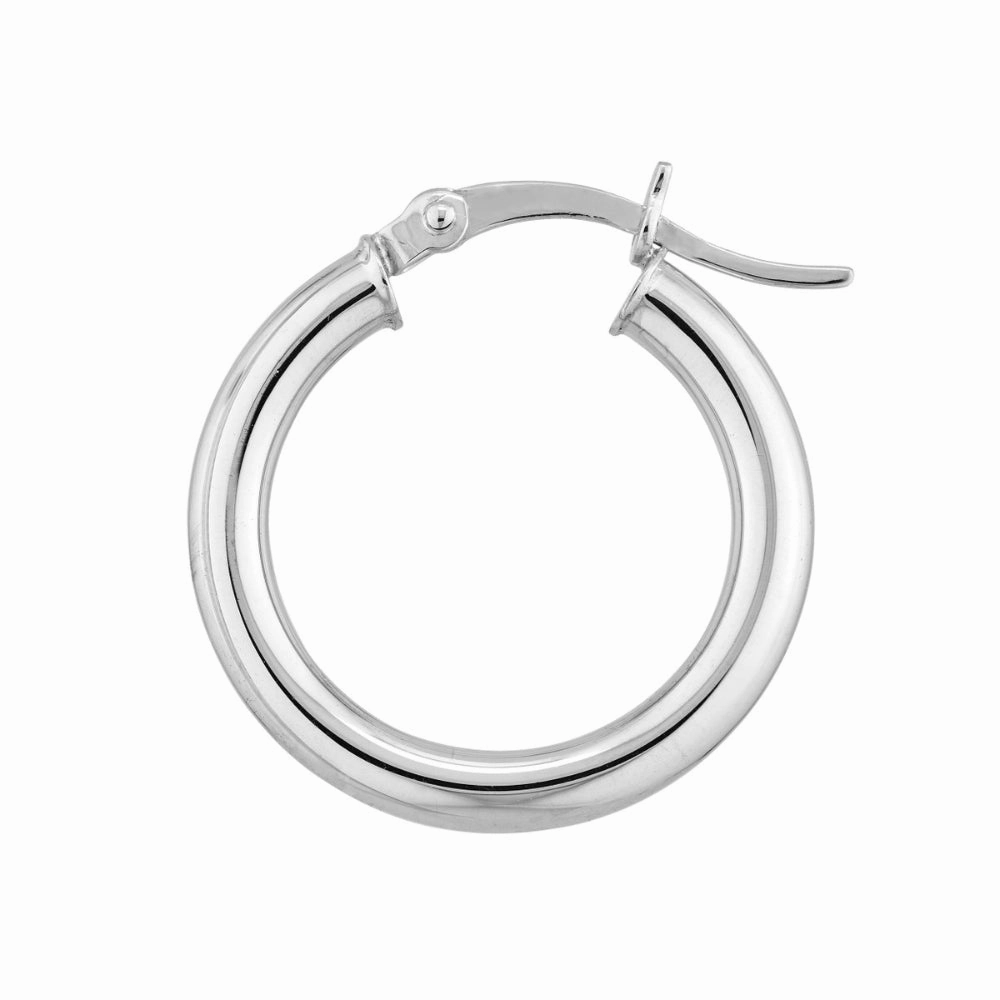 Sterling Silver Polished Hoop Earrings