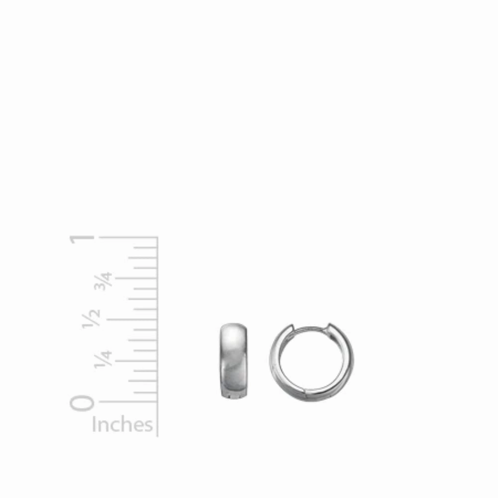Sterling Silver Small Huggies Hoops