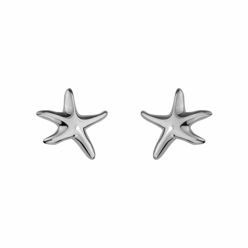 Sterling Silver Starfish Stud Earrings