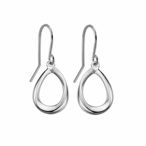 Sterling Silver Teardrop Dangle Earrings