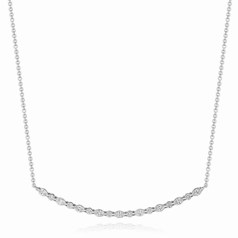 Tacori Stilla 18k Marquise and Round Diamond Necklace