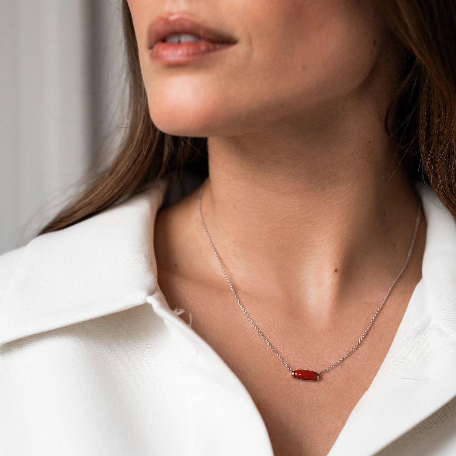 TI SENTO - Milano Coral Pendant Necklace