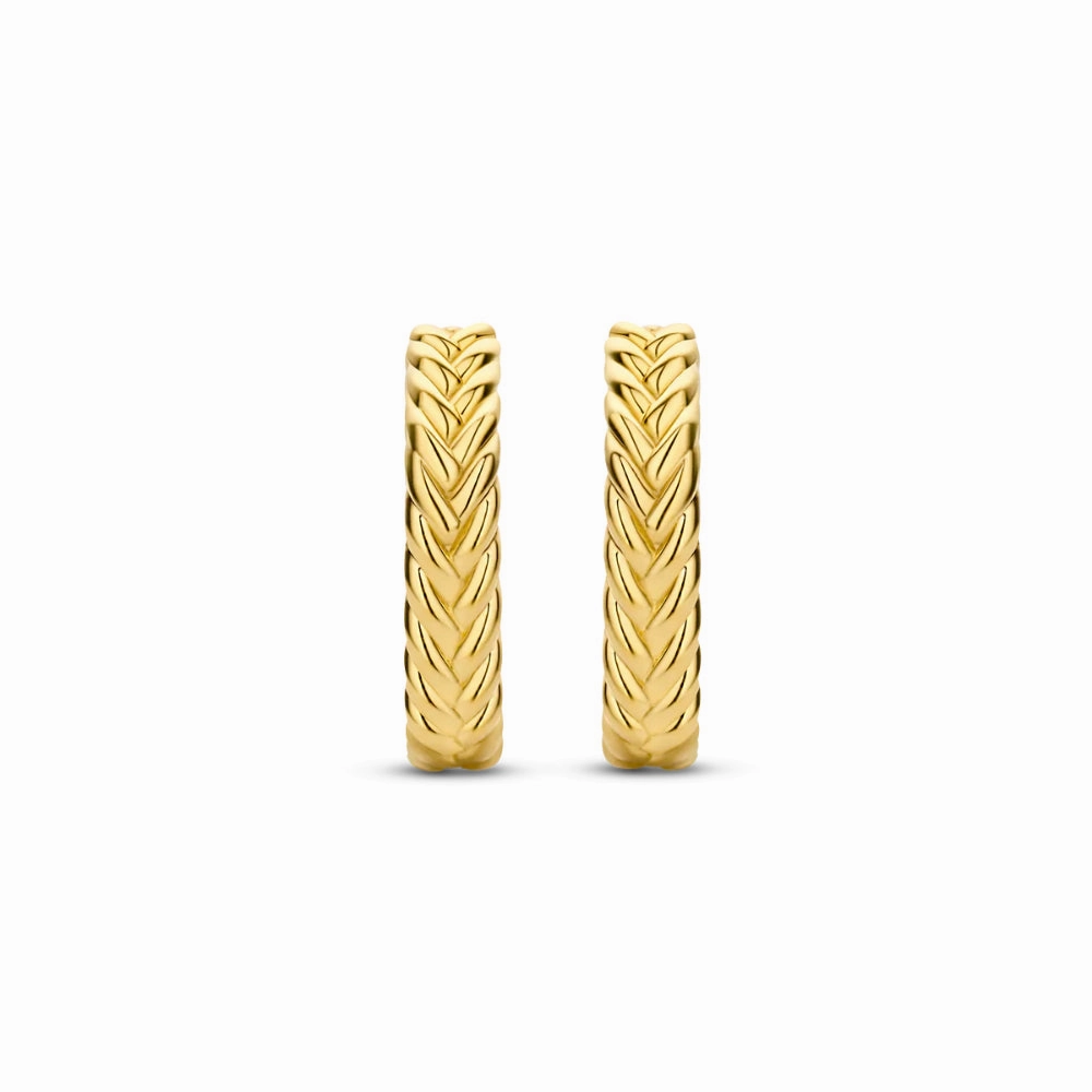 Ti Sento Braided Hoop Earrings