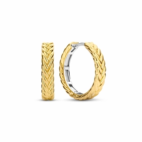 Ti Sento Braided Hoop Earrings