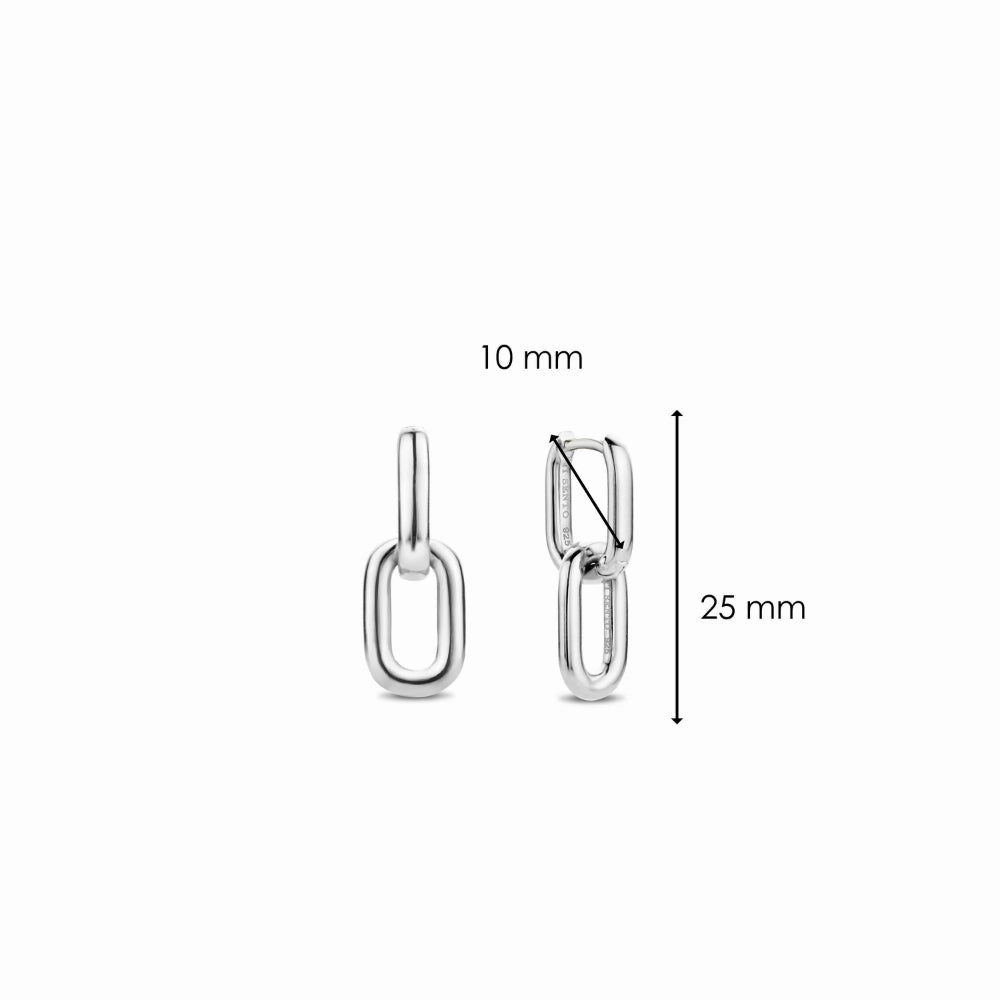 Ti Sento Chain Link Drop Earrings
