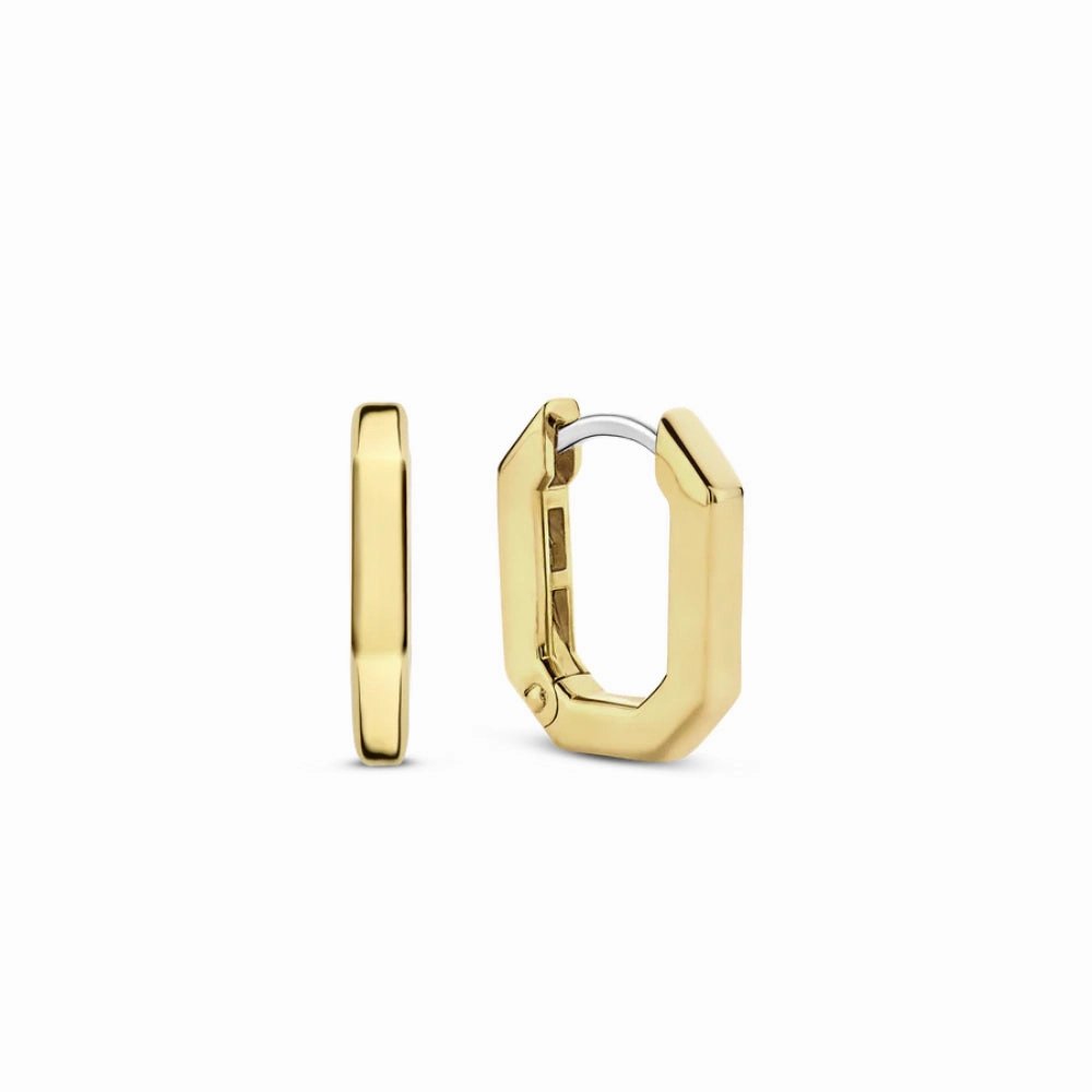 Ti Sento Geometric Huggie Earrings