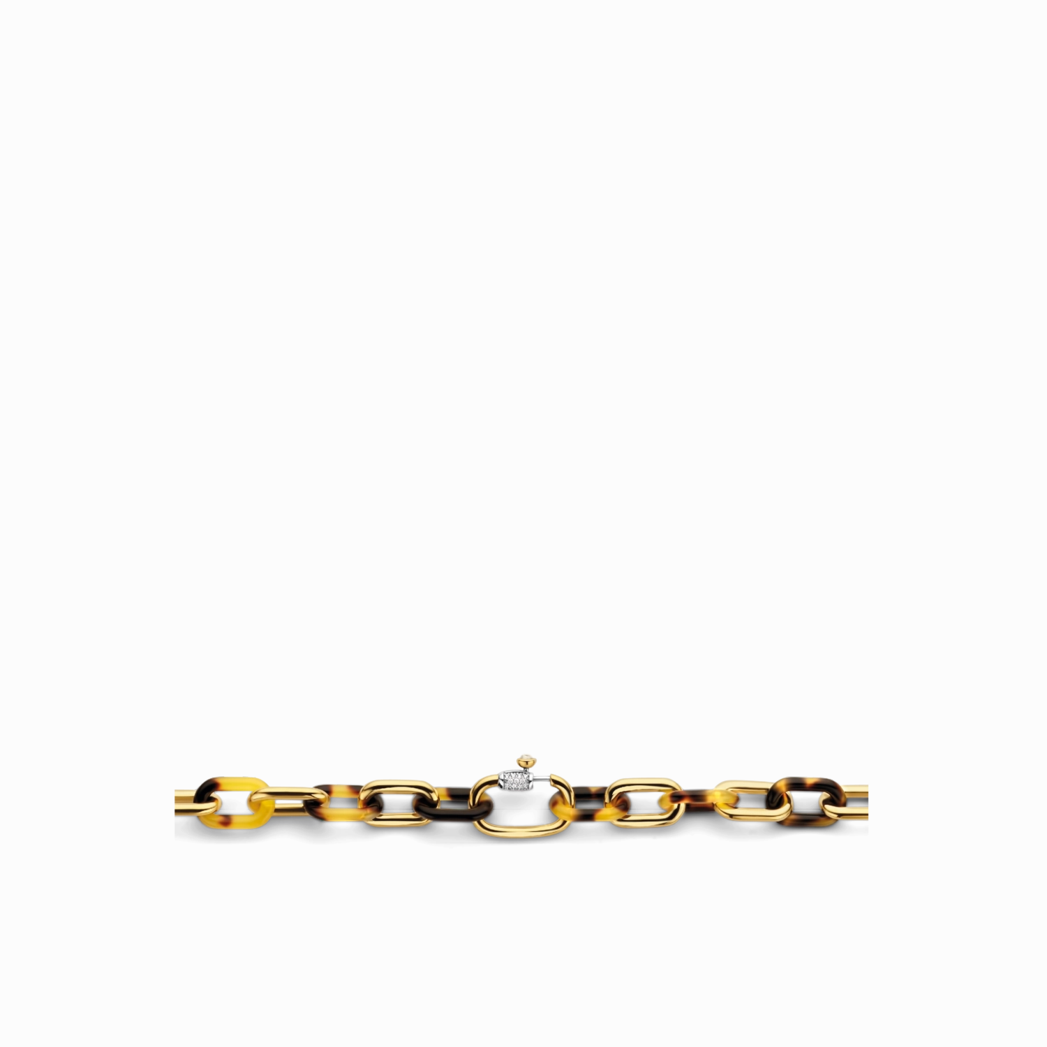 Ti Sento Leopard Print Links Necklace