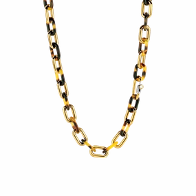 Ti Sento Leopard Print Links Necklace