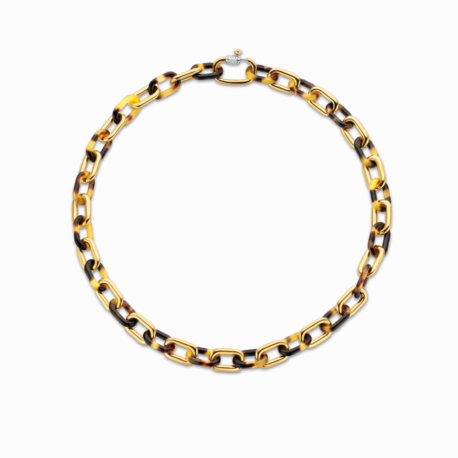 Ti Sento Leopard Print Links Necklace