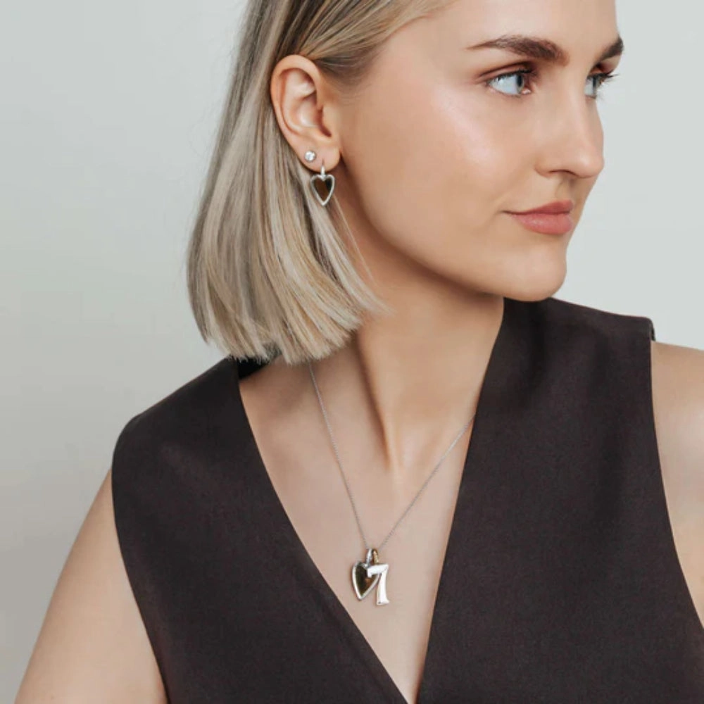 Ti Sento Two-Tone Heart Pendant Necklace