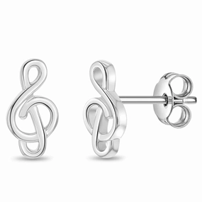 Treble Clef Girls Earrings