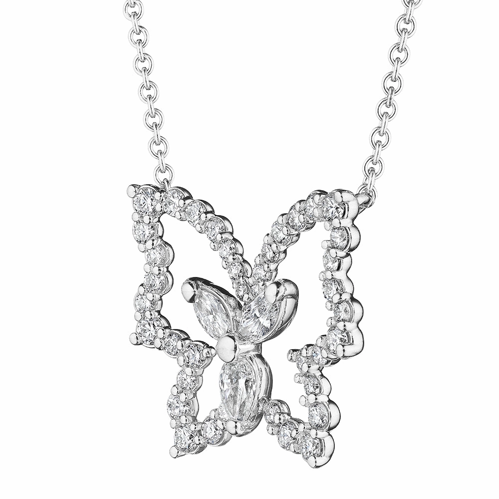 Verragio 18k Diamond Butterfly Pendant