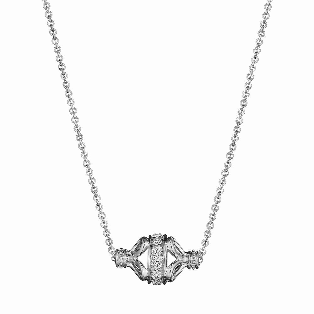 Verragio 18k Tiara Diamond Rondelle Necklace