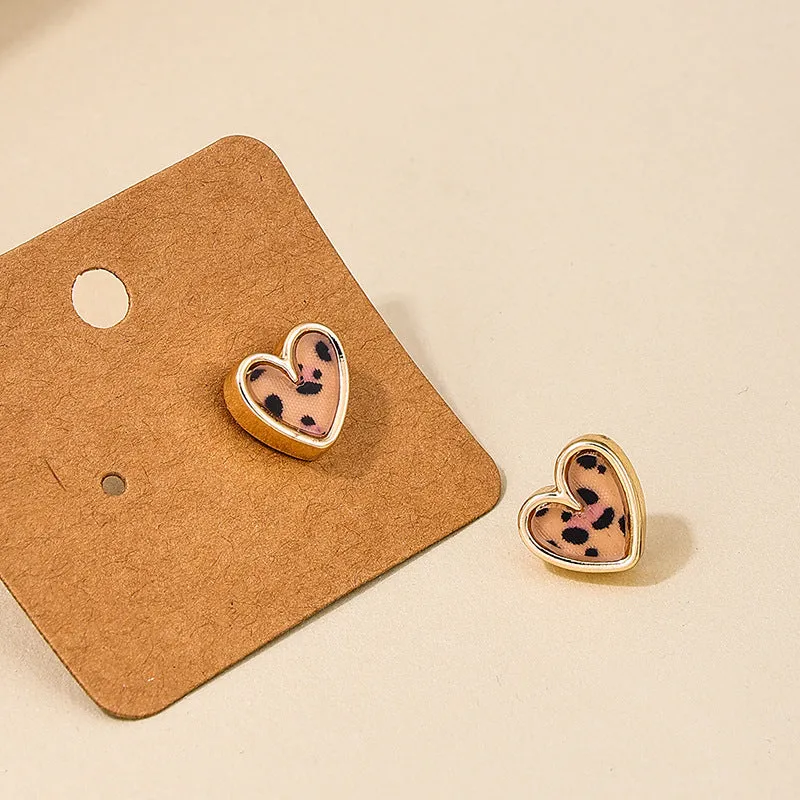 Wholesale 1 Pair of Elegant Cute Sweet Small Exquisite Alloy Fashionable Sweet Cool Love Commuting Versatile Earrings
